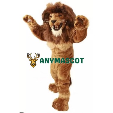 Friendly Lion Mascot Costume Power Lion Costume for Adult