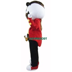 Long Brown Beard Boy Mascot Costume