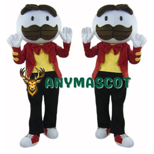 Long Brown Beard Boy Mascot Costume