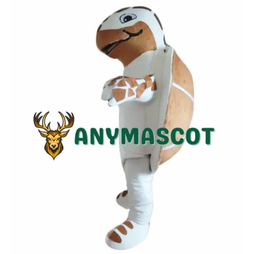 Brown-White Sea Turtle Mascot Costume Suit for Adult