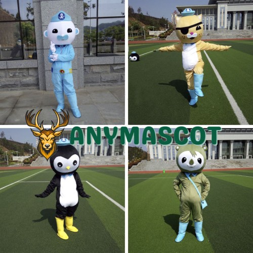 The Octonauts Barnacles Kwazii Peso Shellington Mascot Costumes