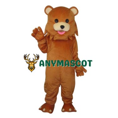 Strange Mouth Bear Mascot Adult Costume