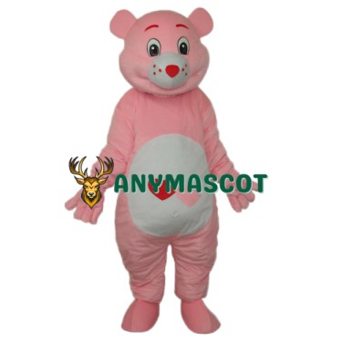 Red Heart Bear Mascot Adult Costume