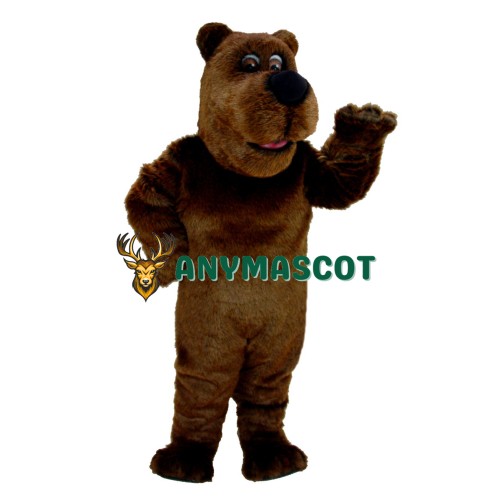 Cartoon Grizzly Bear Mascot