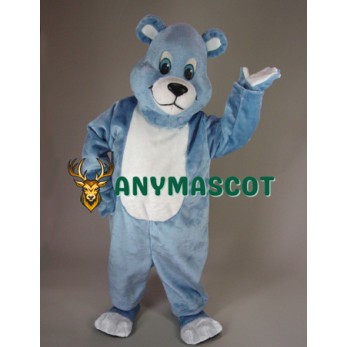 Blue Bear Mascot Costume