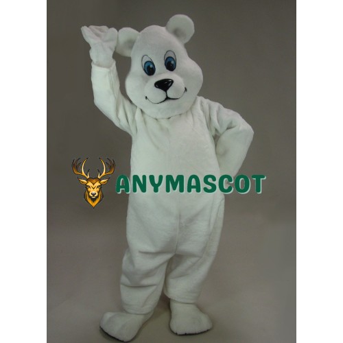 Breezy Polar Bear Mascot Costume