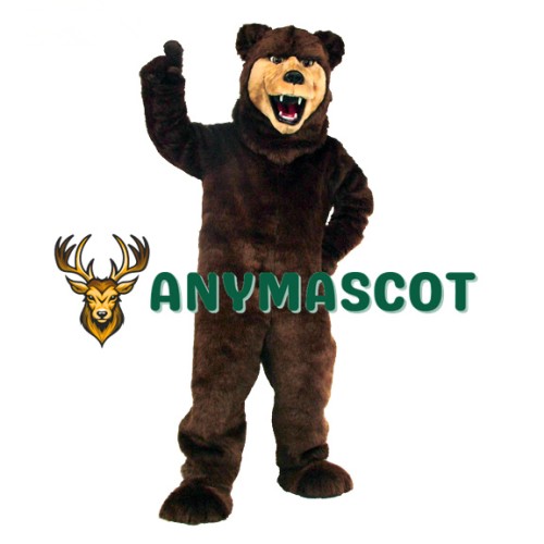 Grizzly Bear Flexible Mascot Costume