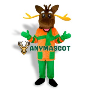 Christmas Deer Adult Mascot Costume