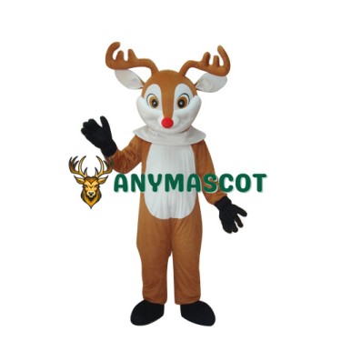 Golden Sika Deer Mascot Adult Costume