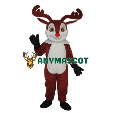 Little Brown Sika Deer Mascot Adult Costume