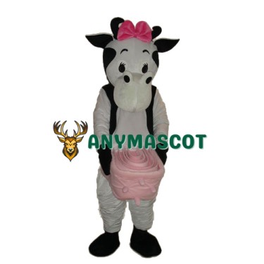No.4 Cow Mascot Adult Costume