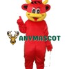 Yellow Mouse Red Cow Mascot Adult Costume