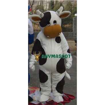 Cattle Black & White Mascot Costume