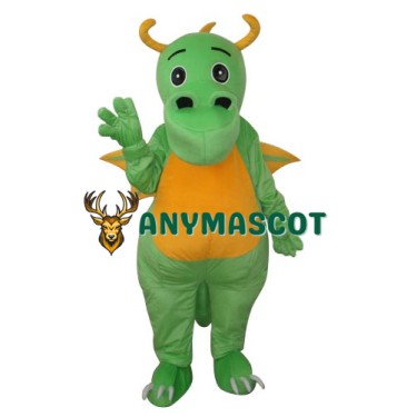 Big Nose Green Dinosaur Mascot Adult Costume