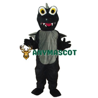 Black Dinosaurs Mascot Adult Costume