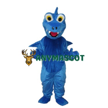 Blue Thorn Dragon Mascot Adult Costume