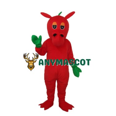 Flower Red Dragon Mascot Adult Costume