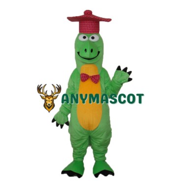 Gentleman Dinosaur Mascot Adult Costume