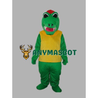 Africa Crocodile with Waistcoat Adult Mascot Costum
