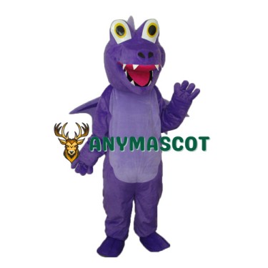 Purple Thorn Dragon Mascot Adult Costume
