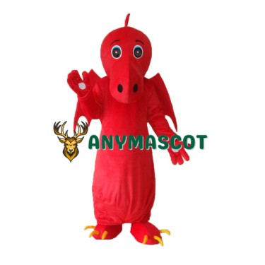 Red Chinese Dragon Mascot Adult Costume