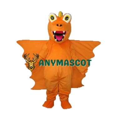 Revised Version Orange Long Thorn Dragon Mascot Adult Costume
