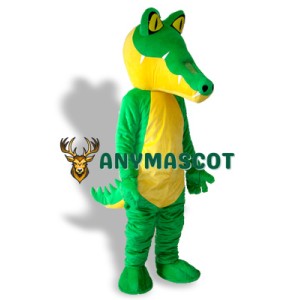 Long Mouth Green Crocodile Adult Mascot Costume