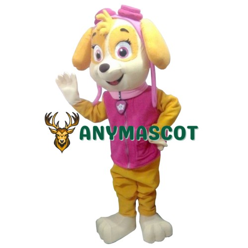 Pink Girl Paw Patrol Skye Cartoon Mascot Costume