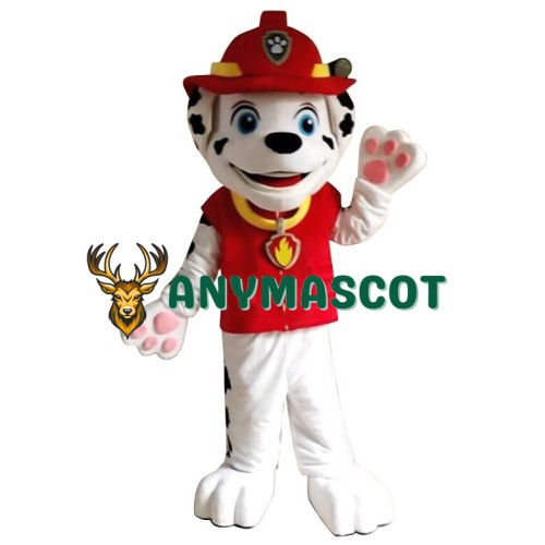 Red Paw Patrol Marshall Cartoon Mascot Costume