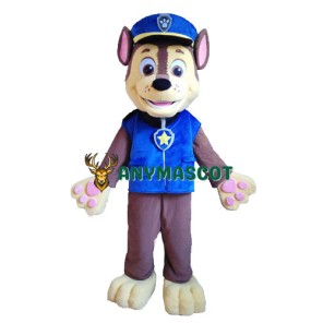 Blue Paw Patrol Chase Cartoon Mascot Costume