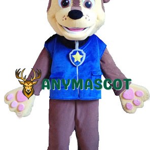 Blue Paw Patrol Chase Cartoon Mascot Costume