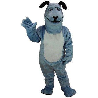 Blue Pup Mascot Costume