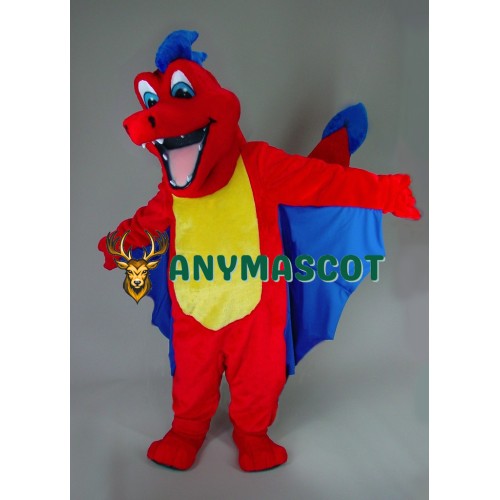 Red Dragon Mascot Costume