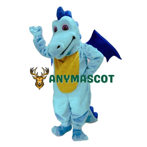 Blue Dragon Mascot Costume