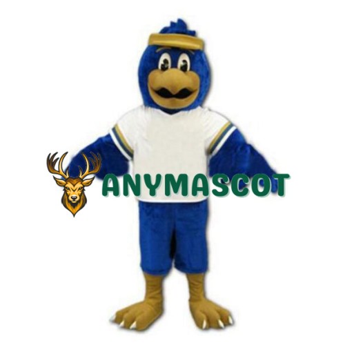 Blue Falcon Mascot Costume Character Eagle Bird