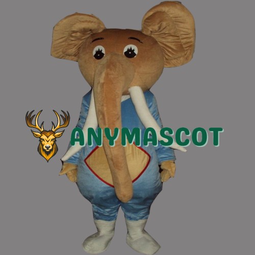 Coffee Elephant Mascot Costume Cartoon Costum