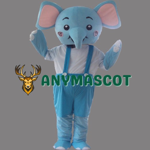 Blue Elephant Mascot Costume Cartoon Costum