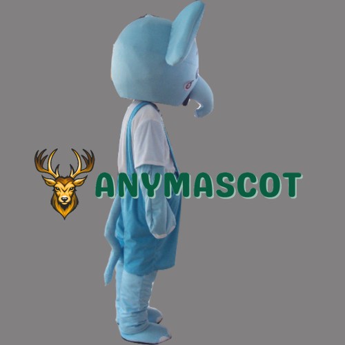 Blue Elephant Mascot Costume Cartoon Costum