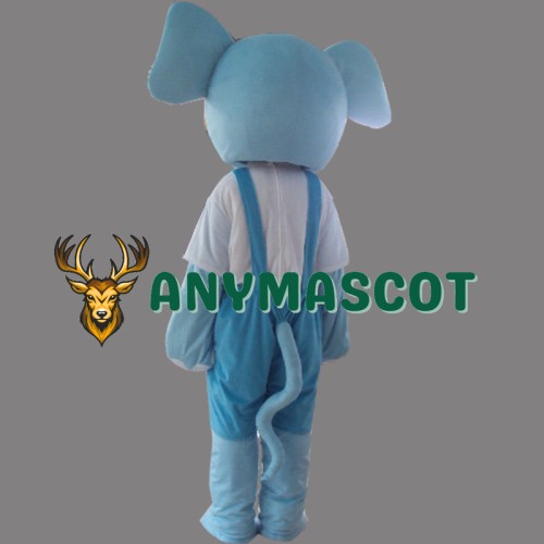 Blue Elephant Mascot Costume Cartoon Costum