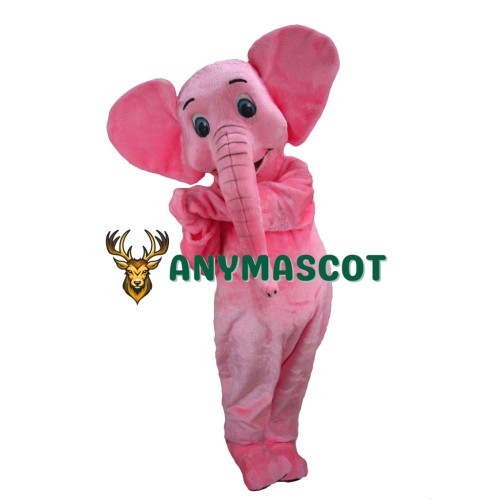 Pink Elephant Mascot Costume