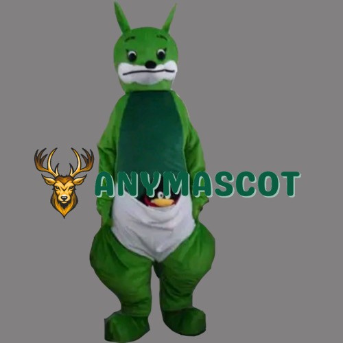 Green Kangaroo Mascot Costume