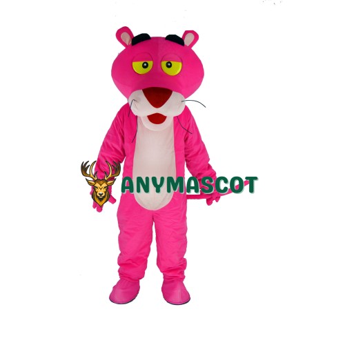 Pink Panther Mascot Costume Cartoon