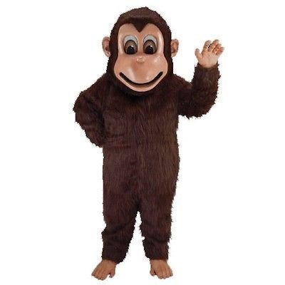Brown Monkey Lightweight Mascot Costume Adult Size
