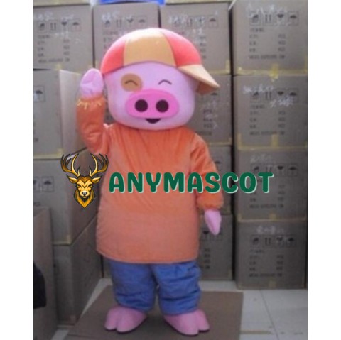 Pig Mascot Costume Mcdull Cartoon