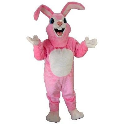 Pink Rabbit Mascot Costume