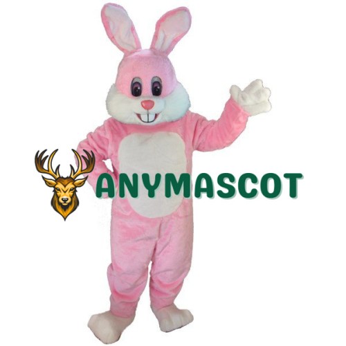 Pink Toon Rabbit Lightweight Mascot Costume