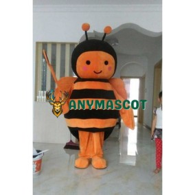 Orange Black Bee Christmas Halloween Mascot Costume