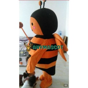 Orange Black Bee Christmas Halloween Mascot Costume
