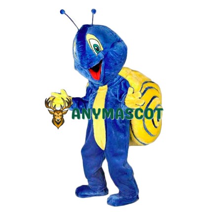 Blue Snail Mascot Costume