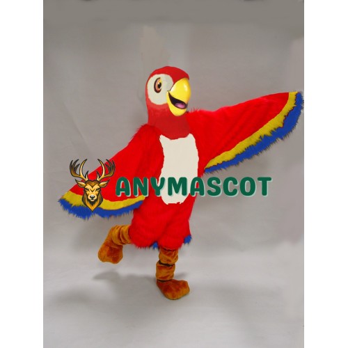 Red Macaw Costume Mascot